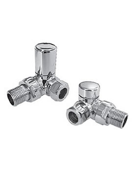 Abacus Elegance Corner Radiator Valve Set  By Abacus