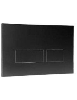 Abacus Easi-Plan Trend 2 Dual Flush Plate - Black