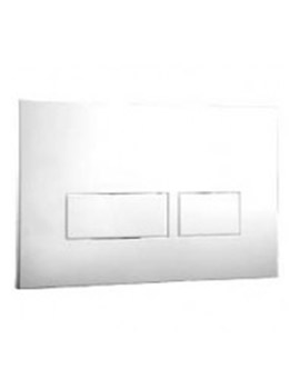 Easi-Plan Trend 2 Dual Flush Plate - White