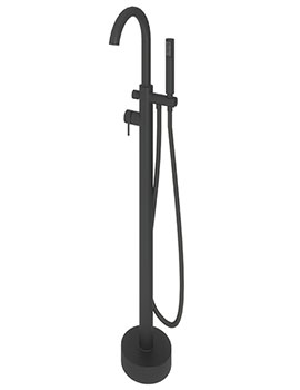 Abacus ISO Freestanding Bath Shower Mixer Black