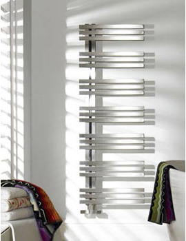 Zehnder Keel Asymmetrical Towel Radiator By Zehnder