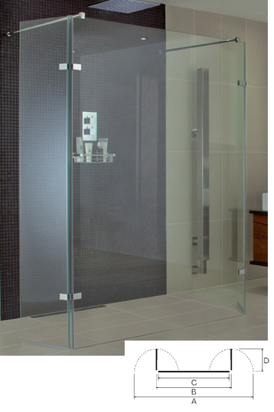 Aqata Spectra SP448 Double Entry Screen with Hinged Panels  By Aqata