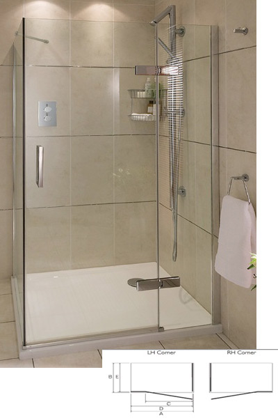 Aqata Spectra SP460 Hinged Door & Inline Corner  By Aqata