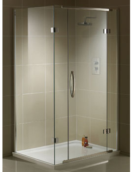 Aquadart Inline 2 Sided Hinged Door Shower Enclosure