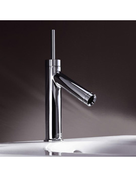 Axor Starck single lever basin mixer 90 with non-closing waste valve 10117000 By Axor