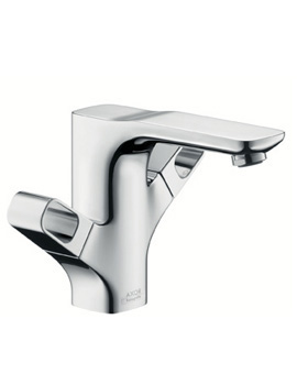 Axor Urquiola two lever basin mixer 120 with pop-up waste set 11024000 By Axor