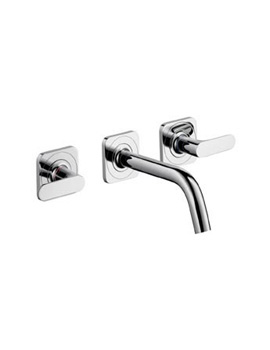 Axor Citterio M concealed wall-mounted three hole basin mixer with escutcheons projection: By Axor