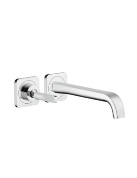 Axor Citterio E concealed wall-mounted single lever basin mixer with escutcheons projectio