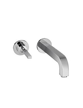Axor Citterio wall-mounted single lever basin mixer with escutcheon projection: 220 mm 391