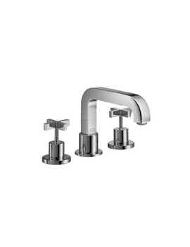 Axor Citterio 3 hole deck-mounted bath mixer with cross handles 39436000