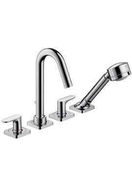 Axor Axor Citterio M 4-hole tile-mounted bath mixer with lever handles 34454000