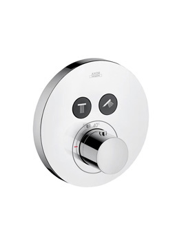 Axor ShowerSelect Round concealed thermostat for 2 outlets 36723000 By Axor