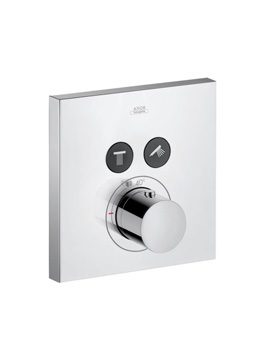 Axor ShowerSelect Square concealed thermostat for 2 outlets 36715000 By Axor