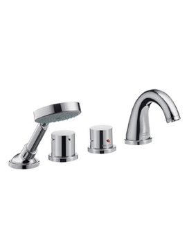 Axor Starck four hole thermostatic deck-mounted bath mixer 10461000