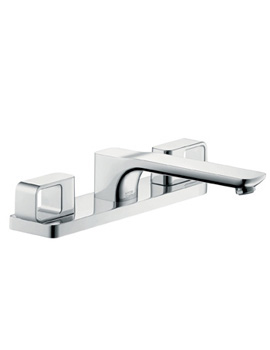 Axor Urquiola 3 hole deck-mounted bath mixer with plate 11436000 By Axor
