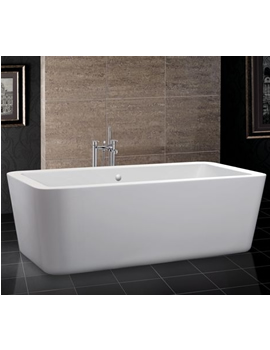 BC Designs Durata Freestanding Square Acrylic Bath