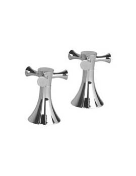 Brookhaven Pair Deck Bath Valves Cross Handles- 34890MW.X