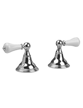 Asbury Pair Of Deck Mounted Bath Valves - 34890AB