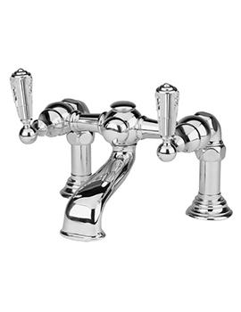 Cifial Asbury 2 Hole Deck Bath Filler, Clear Crystal - 31700A1