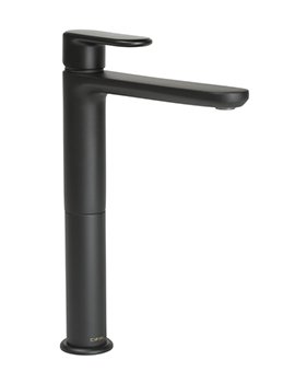 Cifial Black Tall Mono Basin Mixer - 32401EM-614