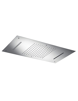 Chromotherapy Rectangular 380 x 700mm Dual Flow Concealed Head - 1966065