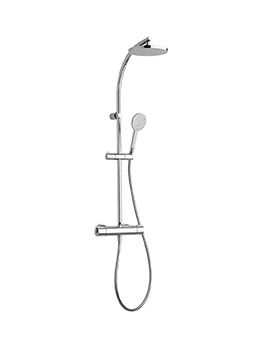 Fresco Shower Column Including Pair Quick Fit Brackets - 78080QF