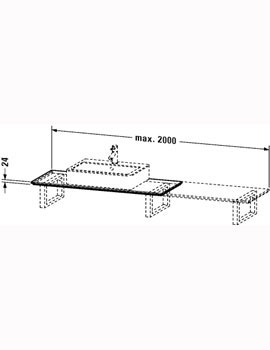 Duravit X-Large 1000 x 480mm Console