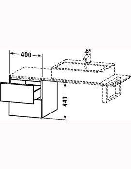 Duravit Happy D.2 400 x 480mm Floor Cabinet