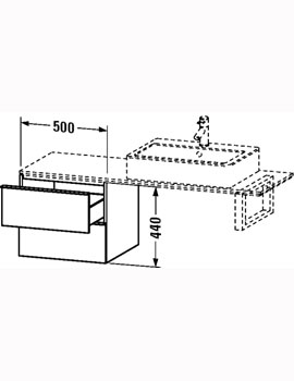 Duravit Happy D.2 500 x 480mm Floor Cabinet