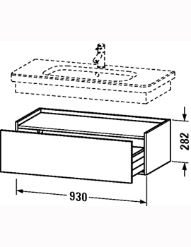 Duravit DuraStyle Low Cabinet 930mm