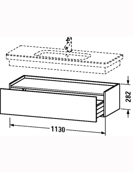 Duravit DuraStyle Low Cabinet 1130mm