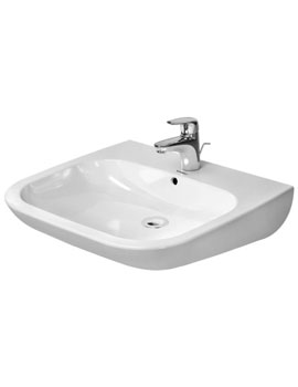 Duravit D-Code 600 x 550mm Basin With Overflow
