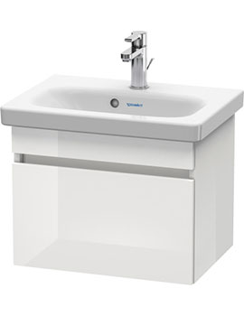 Duravit DuraStyle Compact 550 White High Gloss Furniture Pack With Tap, Mirror and Accessories  By Duravit