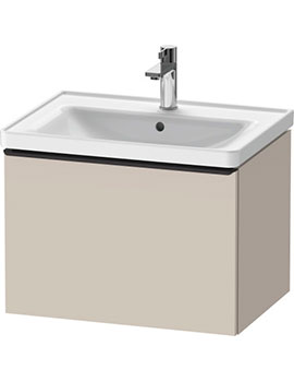 Duravit D-Neo 1 Drawer Vanity Unit 634mm for D-Neo Basin - DE4254