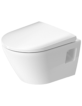 Duravit D-Neo Wall Mounted Compact Rimless Toilet 370 x 480mm