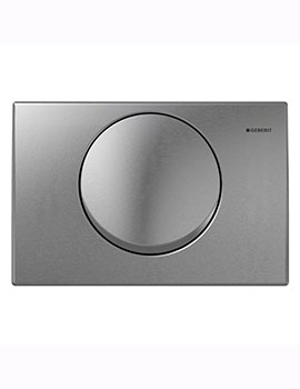 Geberit Delta15 Single Flush Plate - Brushed Stainless Steel