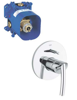 Grohe Tenso Single Lever Bath and Shower Mixer with Diverter