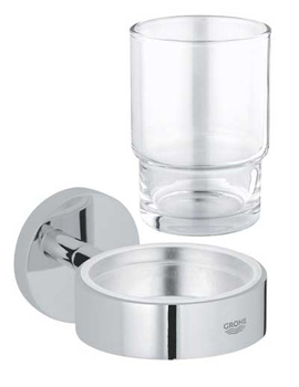 Grohe Essentials Glass Soap Dish Holder  By Grohe