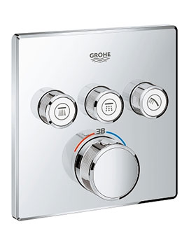 Grohe Grohetherm SmartControl Thermostat Concealed With 3 Valves