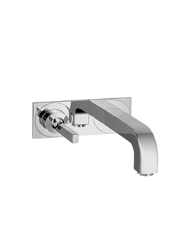 Axor Citterio Single Lever Basin Mixer with back plate and long spout By Axor