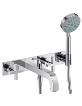 Axor Axor Citterio 3-Hole Bath Mixer with cross handles and back plate 