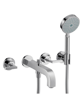 Axor Axor Citterio 3-Hole Bath Mixer with lever handles and escutcheons 