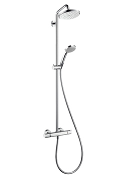 Croma 220 Showerpipe With Swivelling Shower Arm