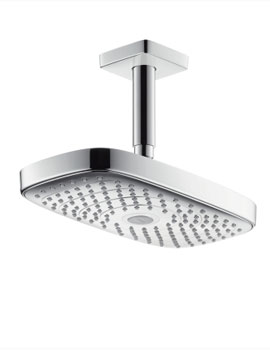 Hansgrohe Raindance Select E 300 2jet Overhead with Ceiling Arm
