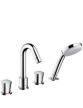 Hansgrohe Logis 4 Hole Bath Shower Mixer