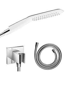 Hansgrohe PuraVida 120 baton hand shower 120 1jet with Outlet Holder and Hose