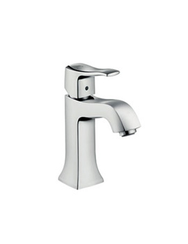 Hansgrohe Metris Classic single lever basin mixer 100 with pop-up waste set 31075000