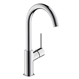 Hansgrohe Hansgrohe Talis single lever basin mixer 210 with 120 swivel spout with push-open waste set 3208200