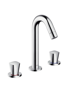 Hansgrohe Hansgrohe Logis three hole basin mixer with pop-up waste set 71133000