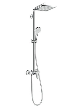 Hansgrohe Crometta 240 1jet Showerpipe with single lever mixer - 27284000  By Hansgrohe